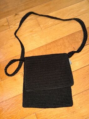 The Sak Black Crochet Crossbody Purse